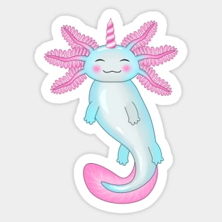 Legendary Unicorn Axolotl Sticker